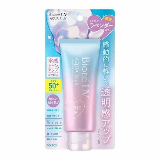 Aqua Rich Tone Up Essence Lavender Color  SPF50+ PA+++++ For Face and Body70g - Image 1