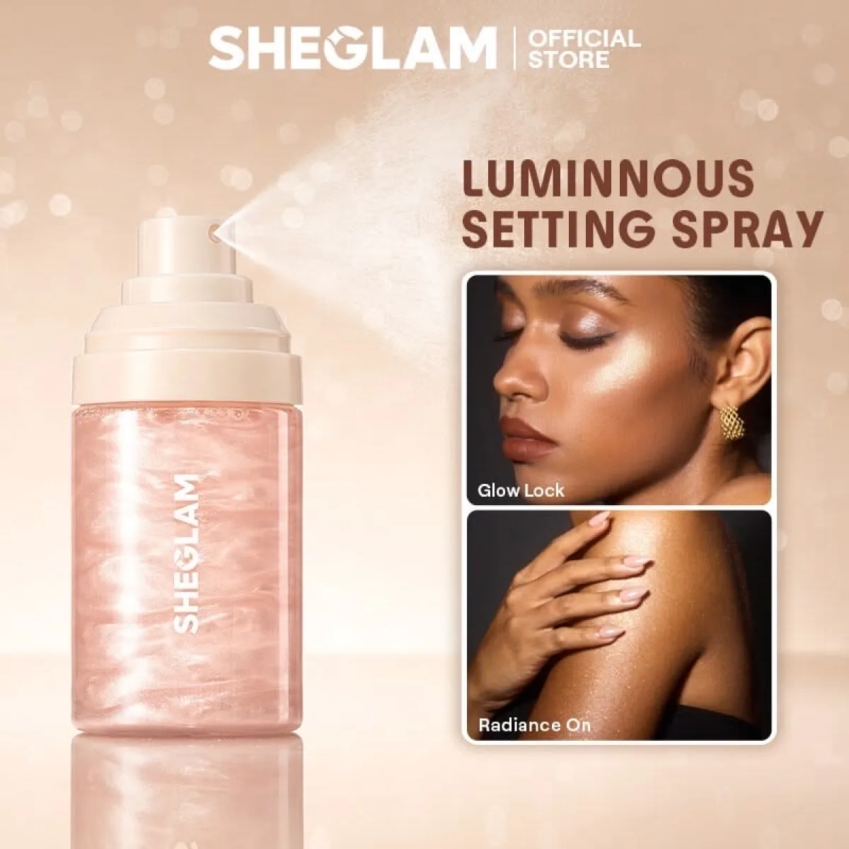 SHEGLAM Light Me Up Luminous Waterproof Makeup Long Lasting Setting Spray (55ml) - Image 2