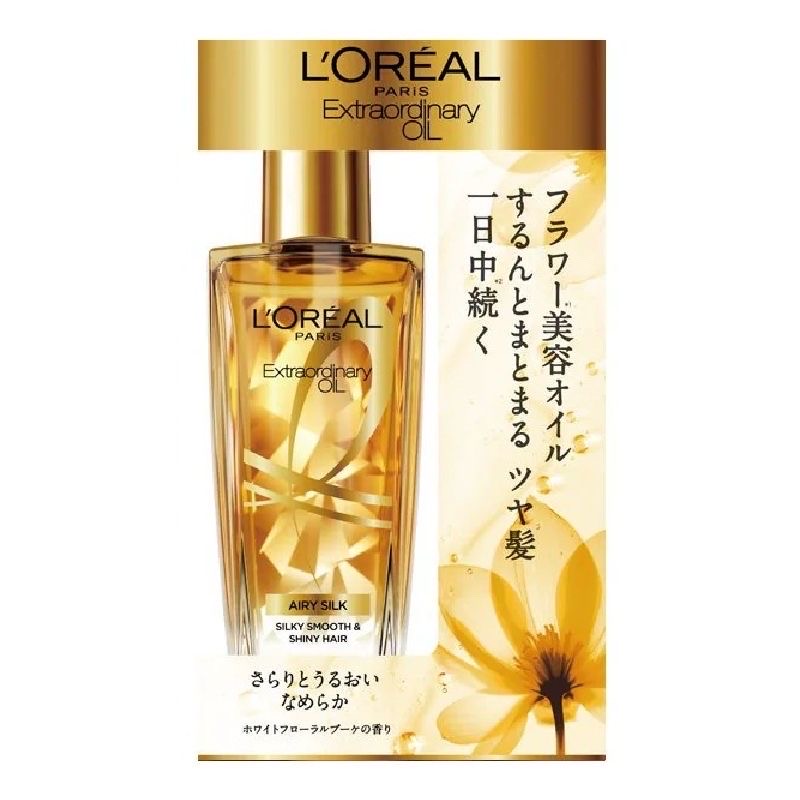 L'Oreal Paris Hair Oil, Elseve Extraordinary Oil, Airy Silk (100ml) - Image 1