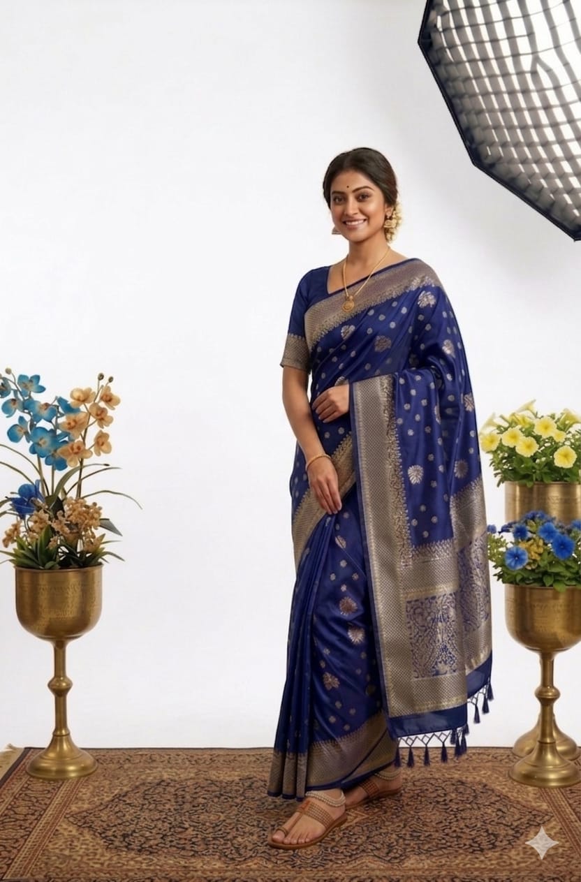 Japani Silk Sharee with Blouse Piece_img_4