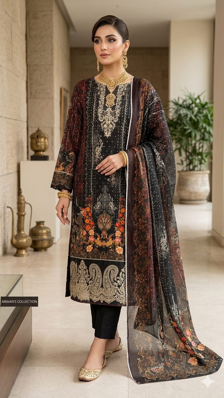 Pakistani Zam Zam Three Piece Unstitch_img_7