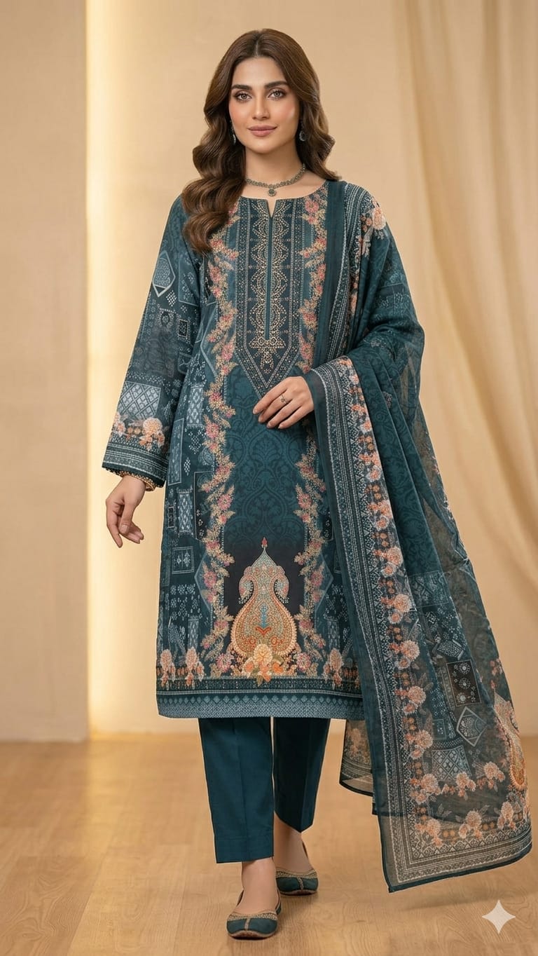 Pakistani Zam Zam Three Piece Unstitch_img_4