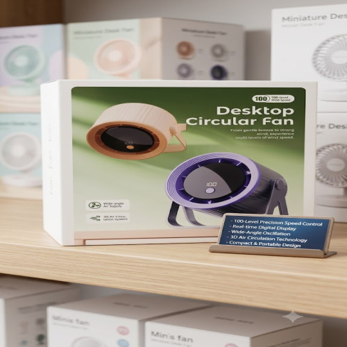 Premium 100-Speed Digital Desktop Circular Fan_img_1