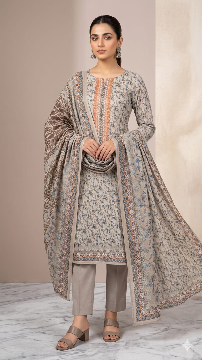 Pakistani Zam Zam Three Piece Unstitch_img_2