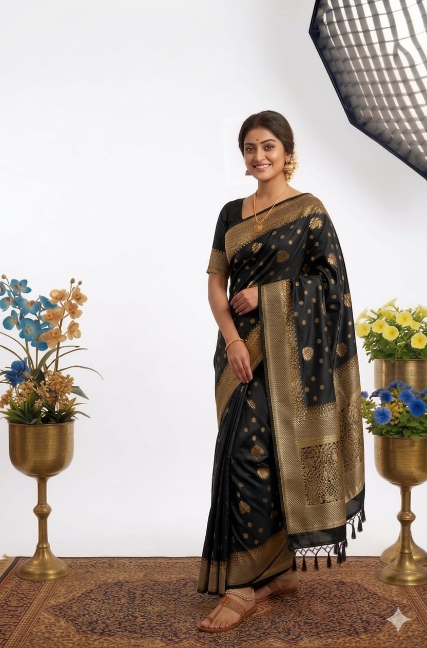 Japani Silk Sharee with Blouse Piece_img_7