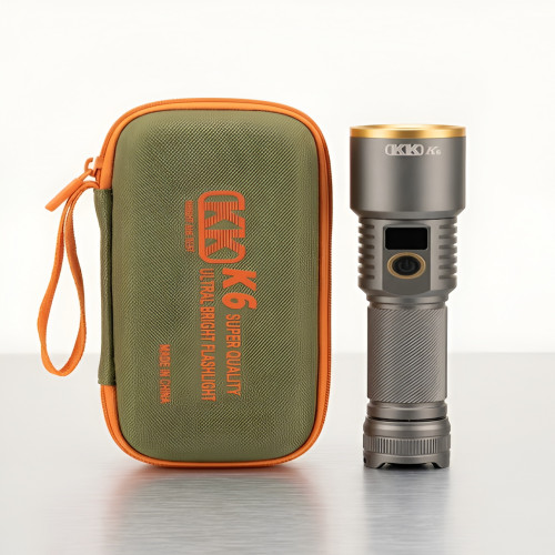 KK K6 Super Quality Ultra Bright LED Flashlight Rechargeable Torch_img_2