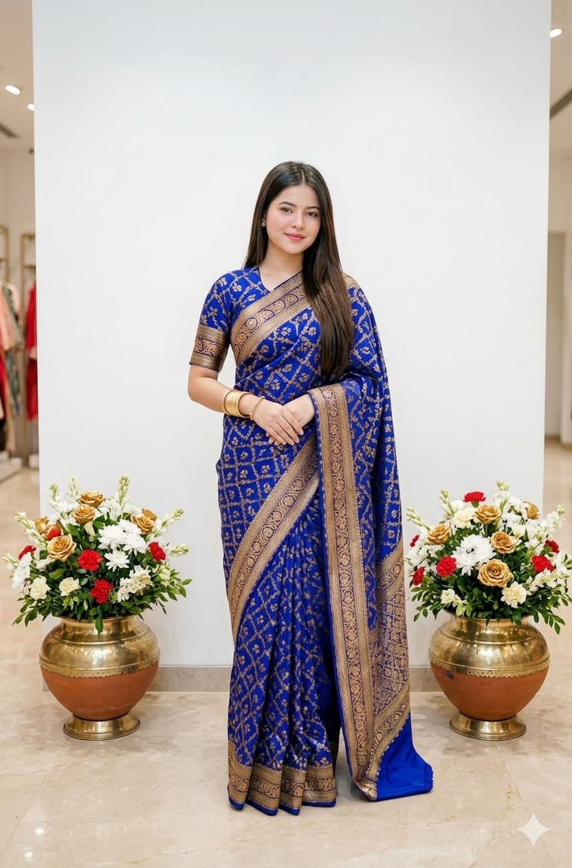 Japani Silk Sharee with Blouse Piece_img_9