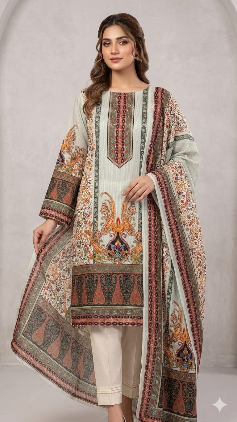 Pakistani Zam Zam Three Piece Unstitch_img_1
