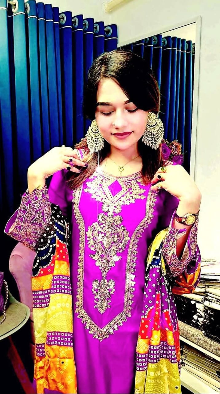 Embroidery Three Piece
