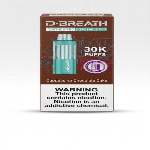 D-BREATH Switch Pro (Cappuccino Chocolate Cake) 30000 Puff Liquid_img_2