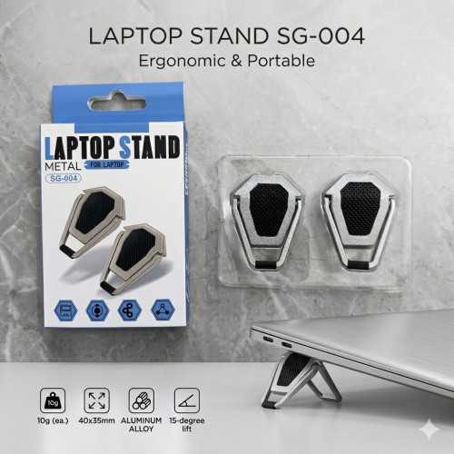 SG-004 Portable Metal Laptop Stand for Cooling & Ergonomics_img_0