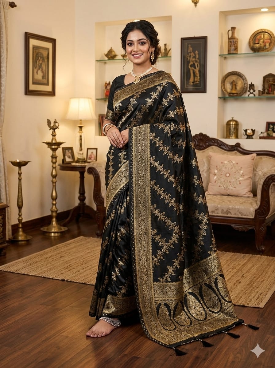 Japani Silk Sharee with Blouse Piece_img_2