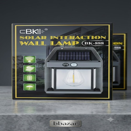 CBK BK-888 Solar Wall Lamp - Waterproof Motion Sensor LED Light for Outdoor