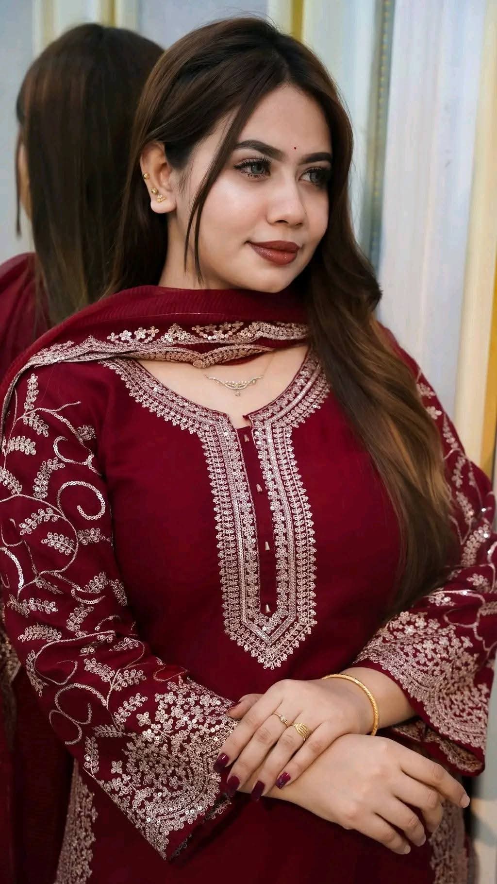 Premium Soft Jorjet With sequence embroidery Three Piece_img_9