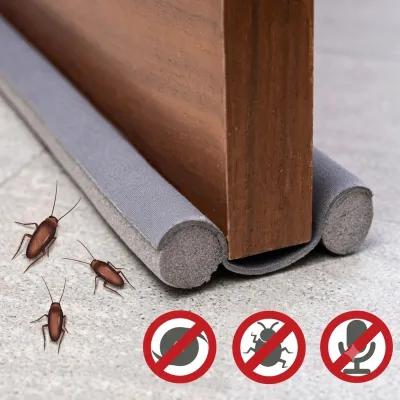 Door Bottom Sealing Strip - Gap Dust Stopper, Foam Draft Blocker, AC Air and Insect Protector_img_1