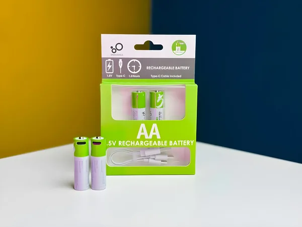 (2 Pcs Set) SmarToools RB20 AA 1.5V 2600mWh Rechargeable Battery