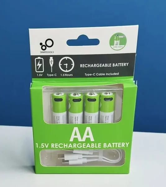 (4Pcs Set) SmarToools RB40 AA 1.5V 2600mWh Rechargeable Battery