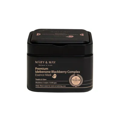 Mary & May Premium Idebenone Blackberry Complex Essence Mask (20 sheet mask)_img_0