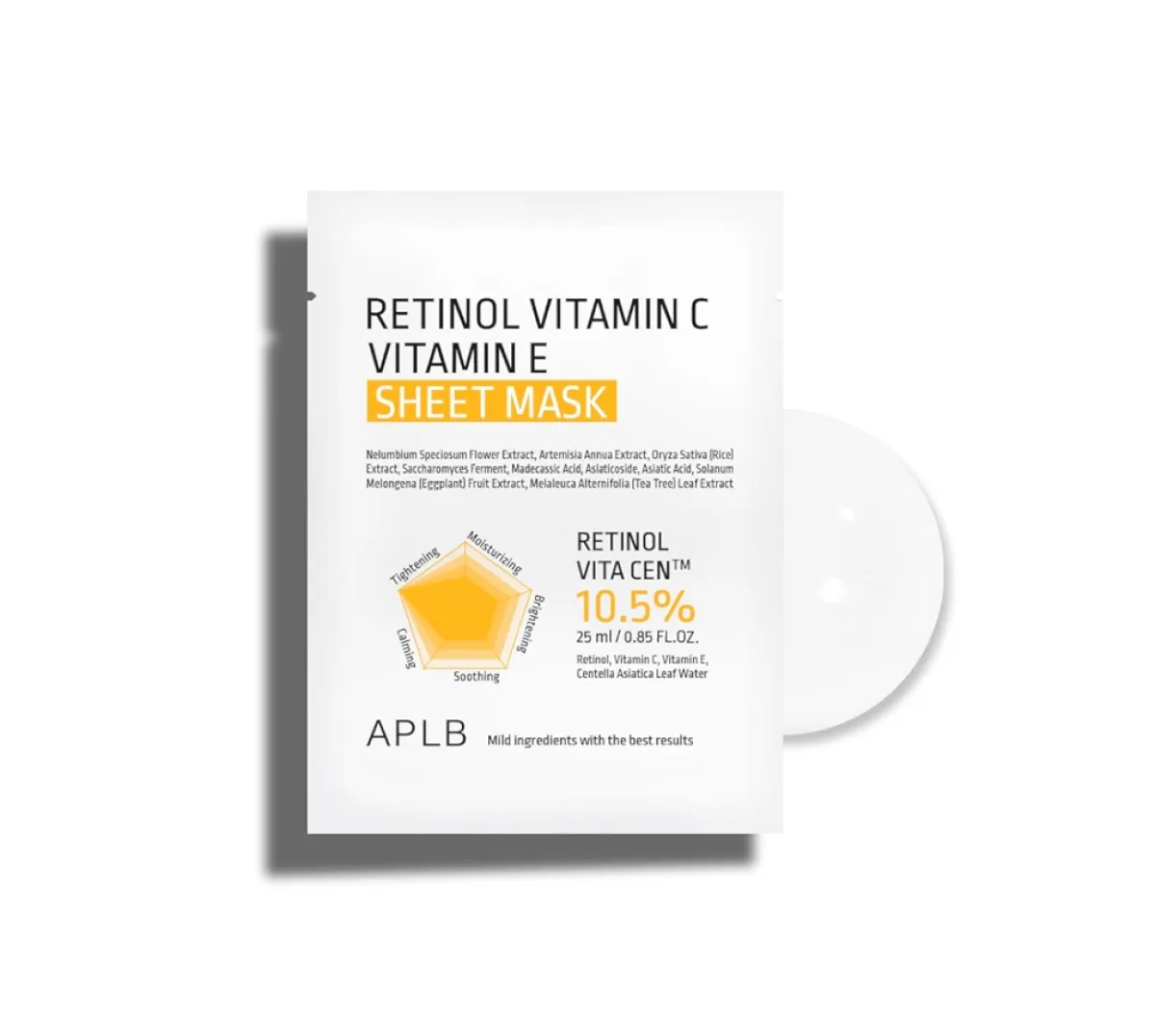 APLB Retinol Vitamin C Vitamin E Sheet Mask 25ml