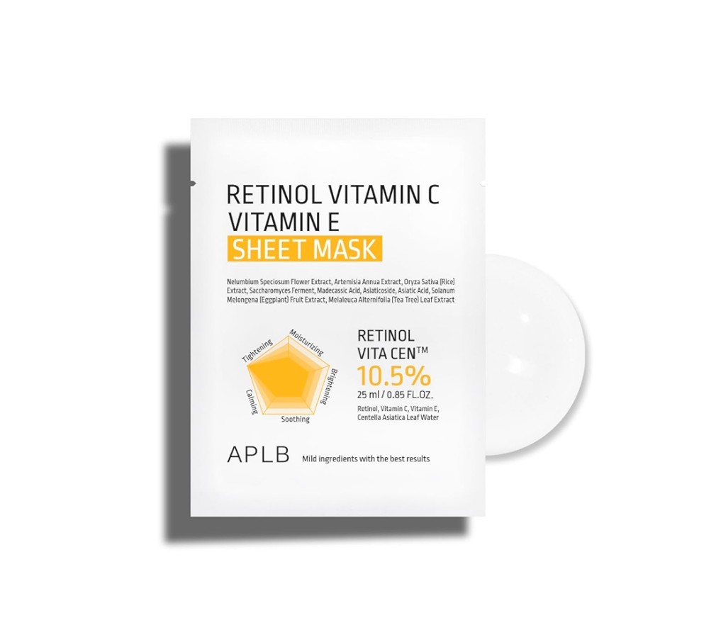APLB Retinol Vitamin C Vitamin E Sheet Mask 25ml
