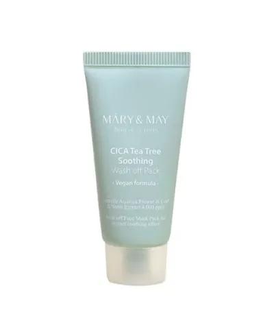 Mary & May Vegan CICA Tea Tree Soothing Wash-Off Pack 30g_img_0