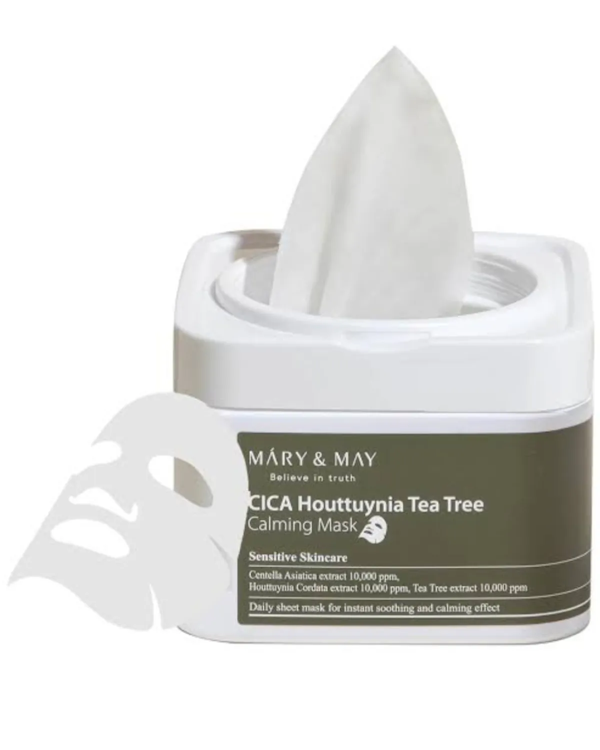 Mary & May CICA Houttuynia Tea Tree Calming Mask (30 sheet mask)