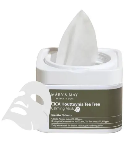 Mary & May CICA Houttuynia Tea Tree Calming Mask (30 sheet mask)_img_0