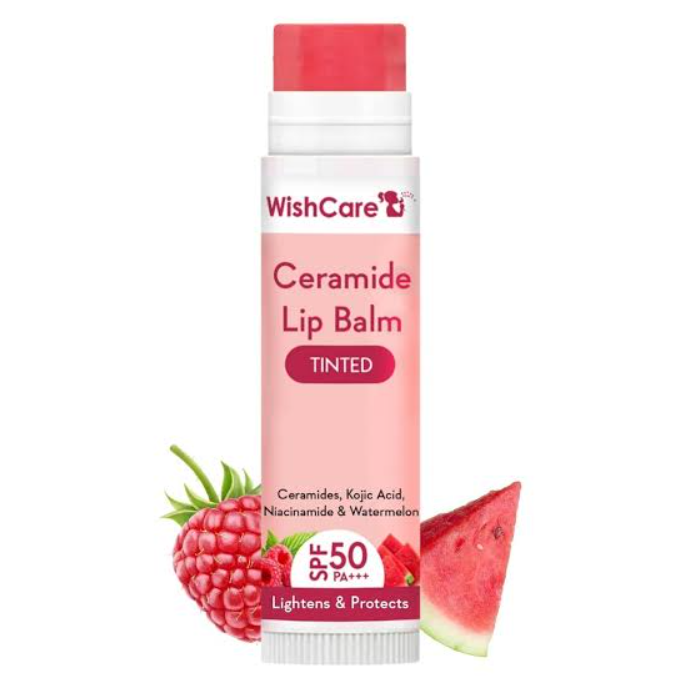 WishCare Ceramide Lip Balm SPF 50 PA+++ Tinted 10g