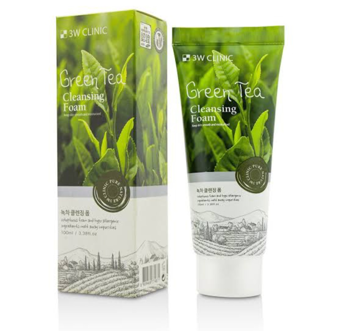 3W Clinic Green Tea Cleansing Foam 100ml