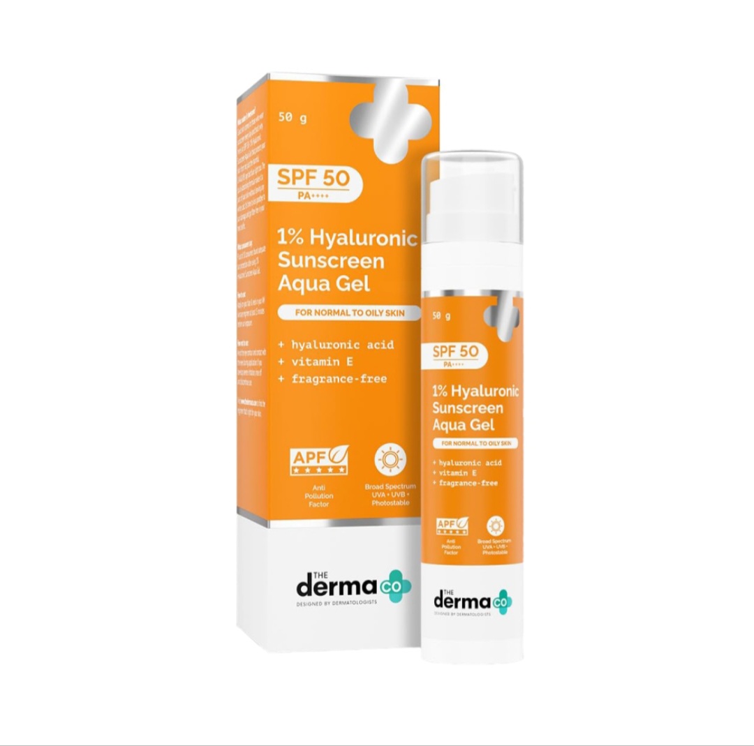 The Derma Co 1% Hyaluronic Sunscreen Aqua Gel 50g