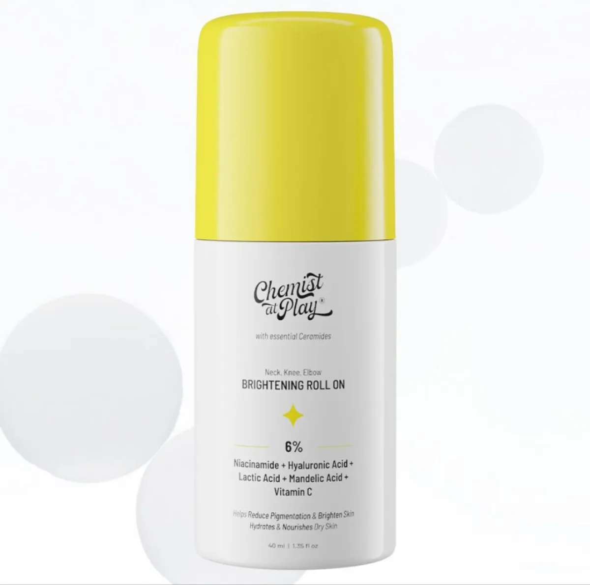 Chemist at Play Neck, Knee, Elbow Brightening Roll-On 40ml