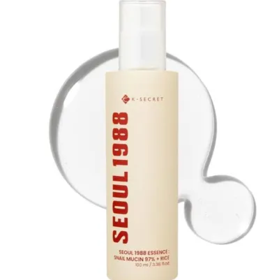 KSECRET SEOUL 1988 Essence: Snail Mucin 97% + Rice  100 ml_img_0