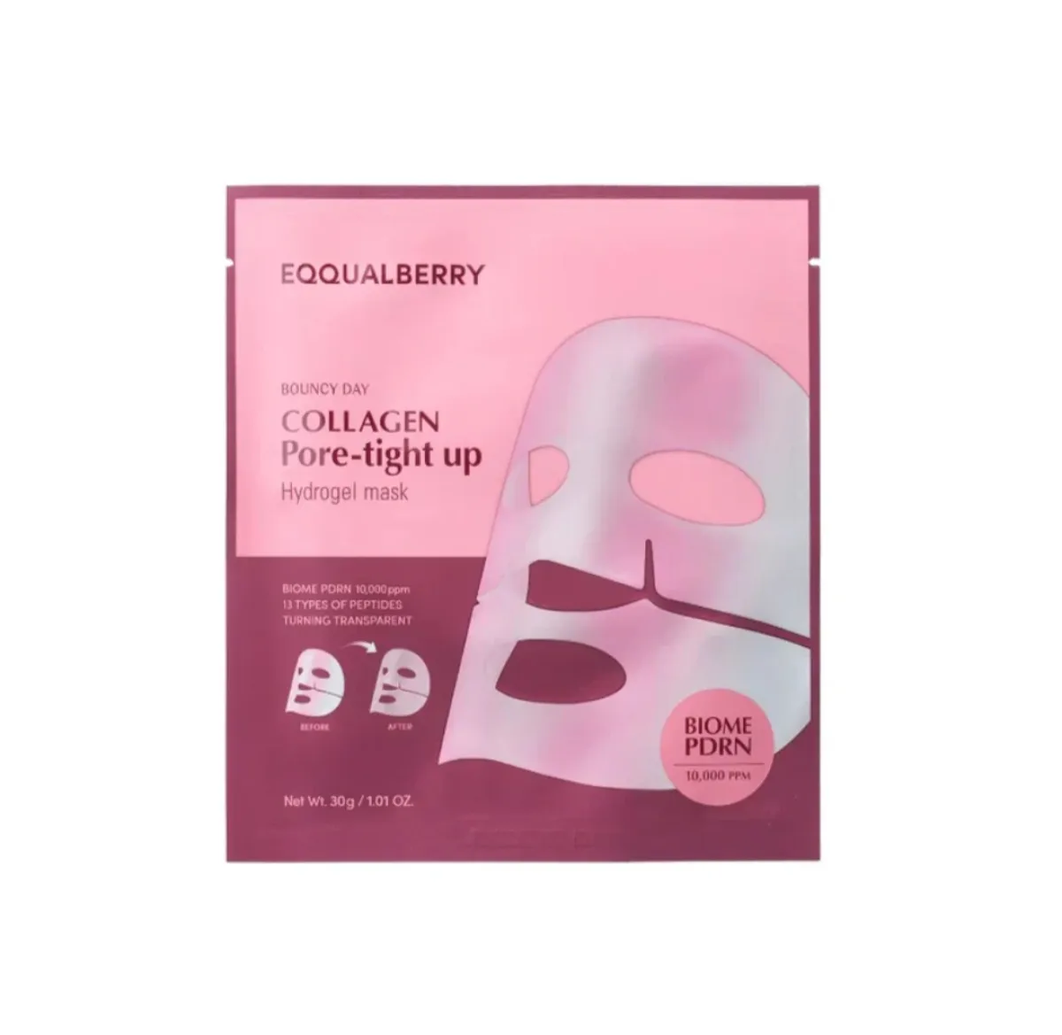 EQQUALBERRY Collagen Pore-Tight Up Hydrogel Mask 30g