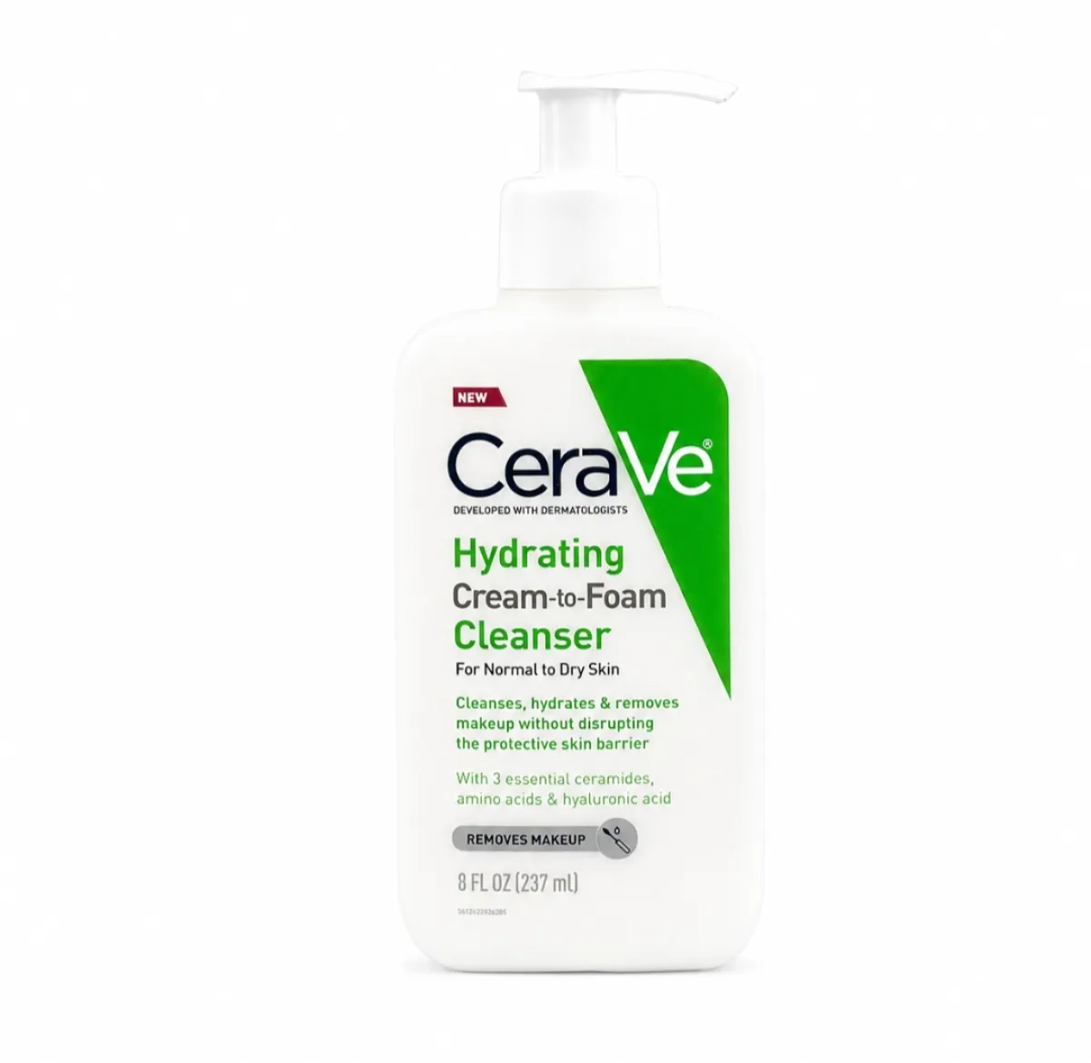 CeraVe Hydrating Cream-to-Foam Cleanser (USA Version) 237ml