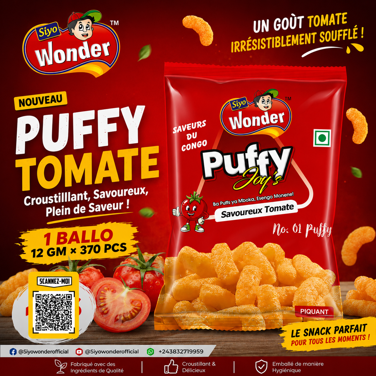 PUFFY TOMATE 12GM*370 PCS