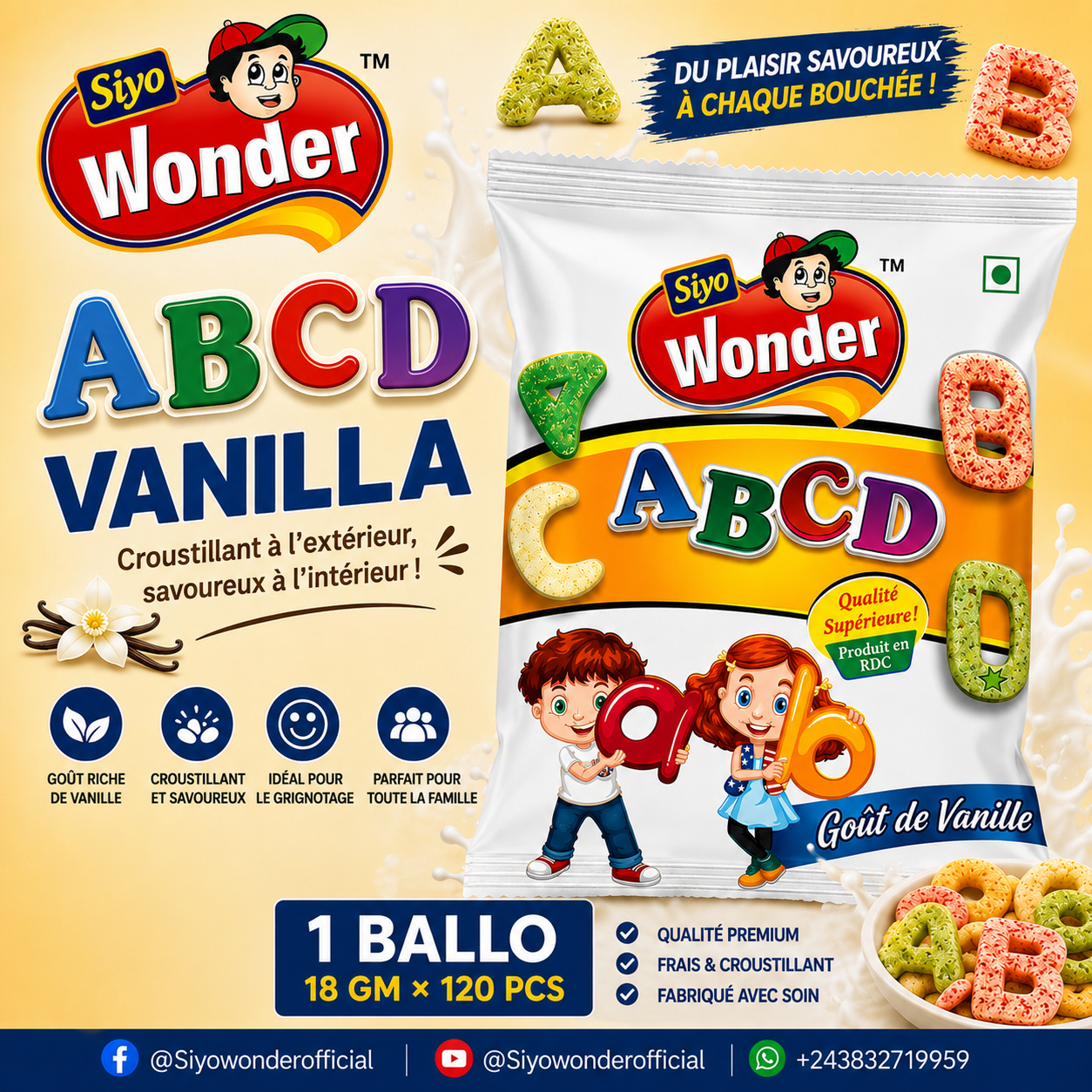 ABCD VANILLA 18GM*120PCS