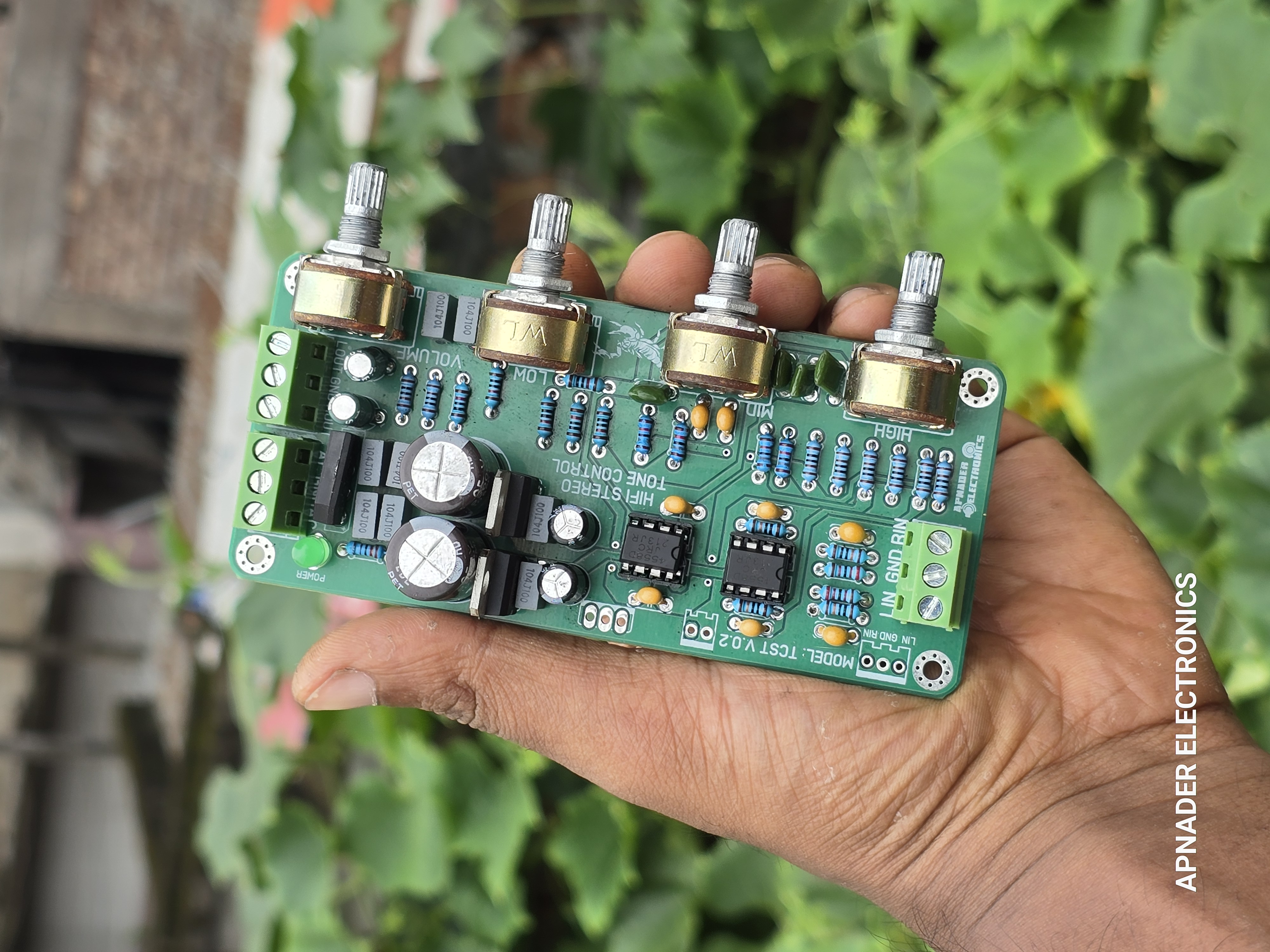HIFI Stereo Tone Control Board (Model: TCST V.02) – High Quality & Low Noise