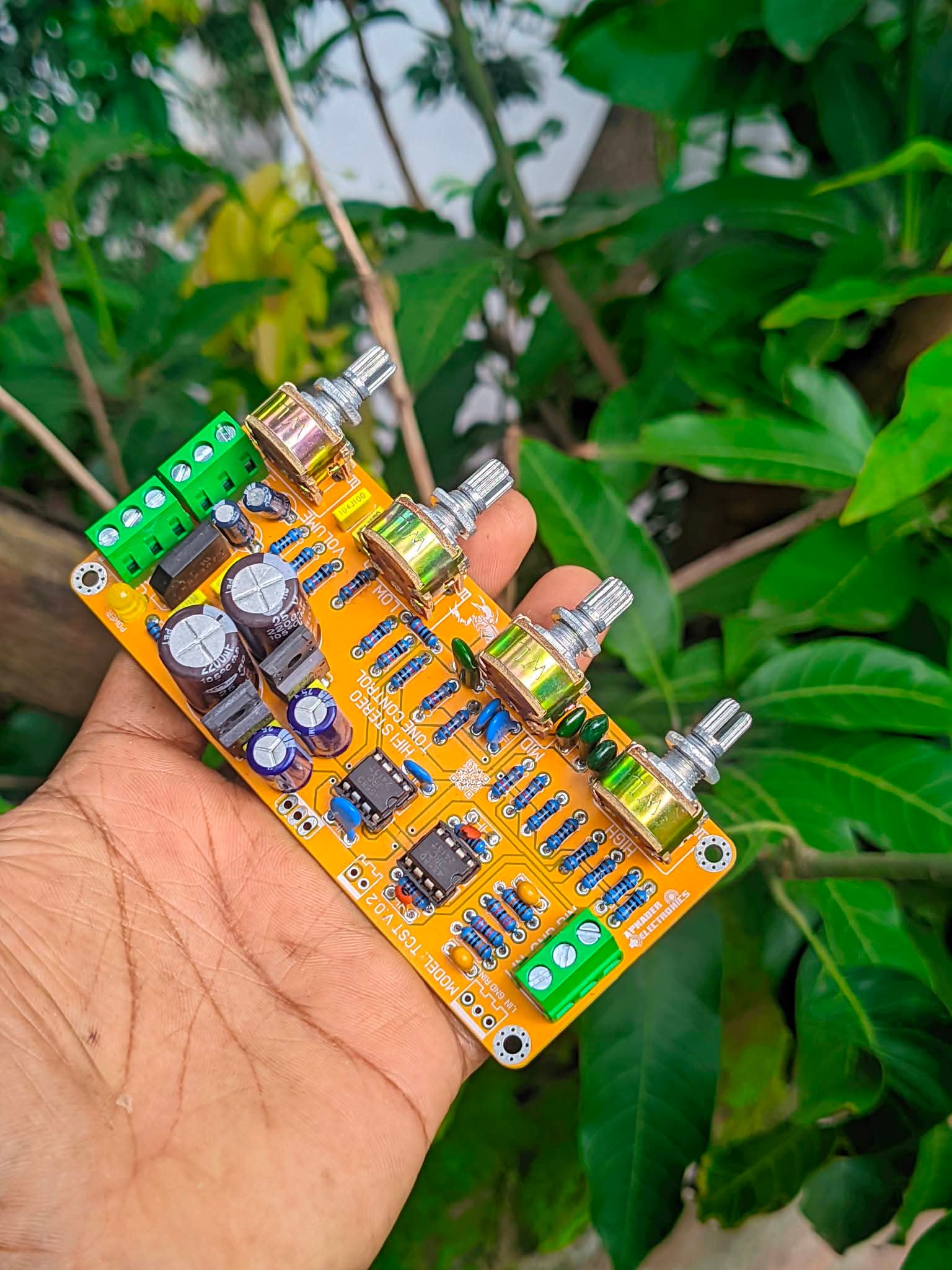 HIFI Stereo Tone Control Board (Model: TCST V.02) – High Quality & Low Noise
