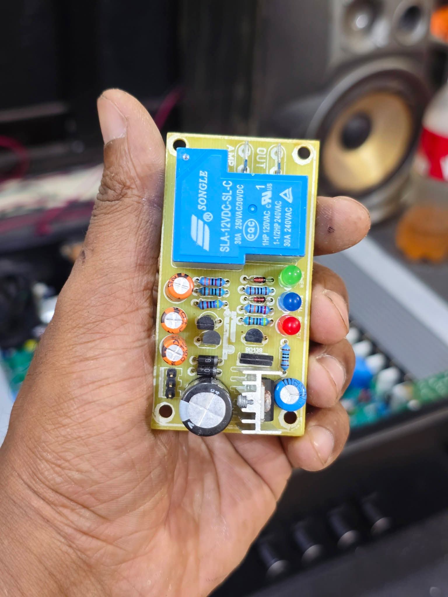 Mono Speaker Protection Circuit Board (30A Heavy Duty Relay - 12V DC)_img_4