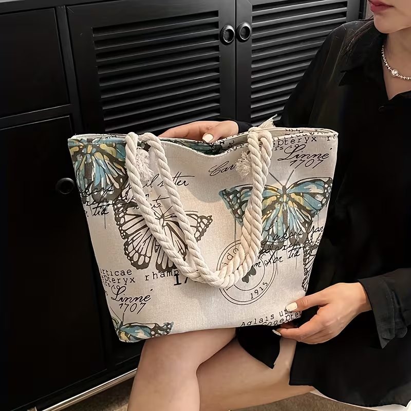 Mariposa Butterfly Canvas Tote image 3