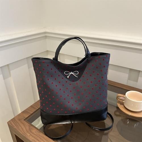 Amelie Polka Dot Bow Tote image 4