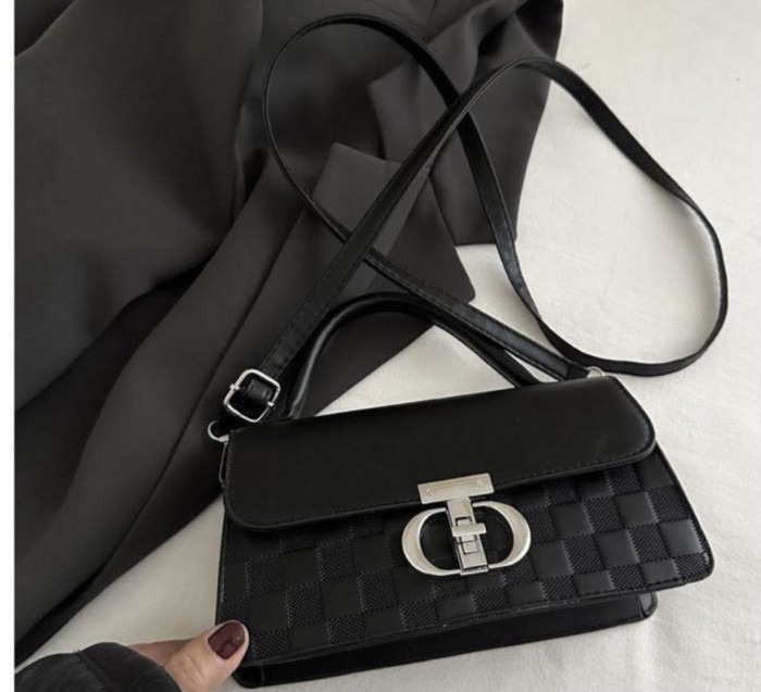 Camille Checkered Handbag image 3