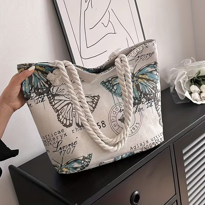 Mariposa Butterfly Canvas Tote image 2