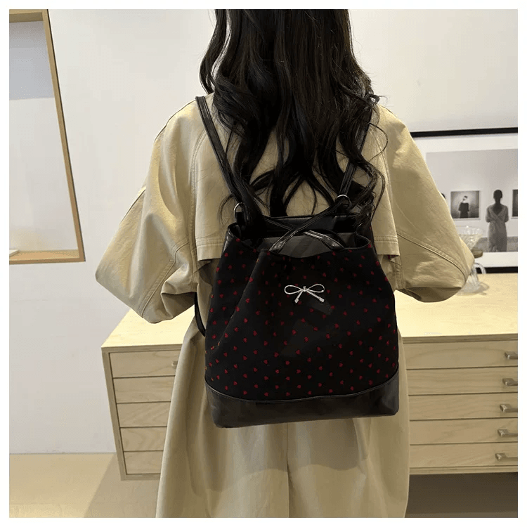 Amelie Polka Dot Bow Tote image 2