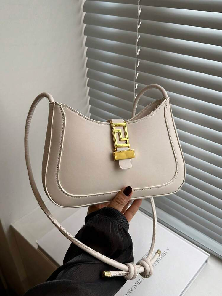 Livia Geometric Clasp Shoulder Bag image 3