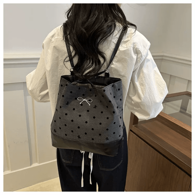 Amelie Polka Dot Bow Tote image 2