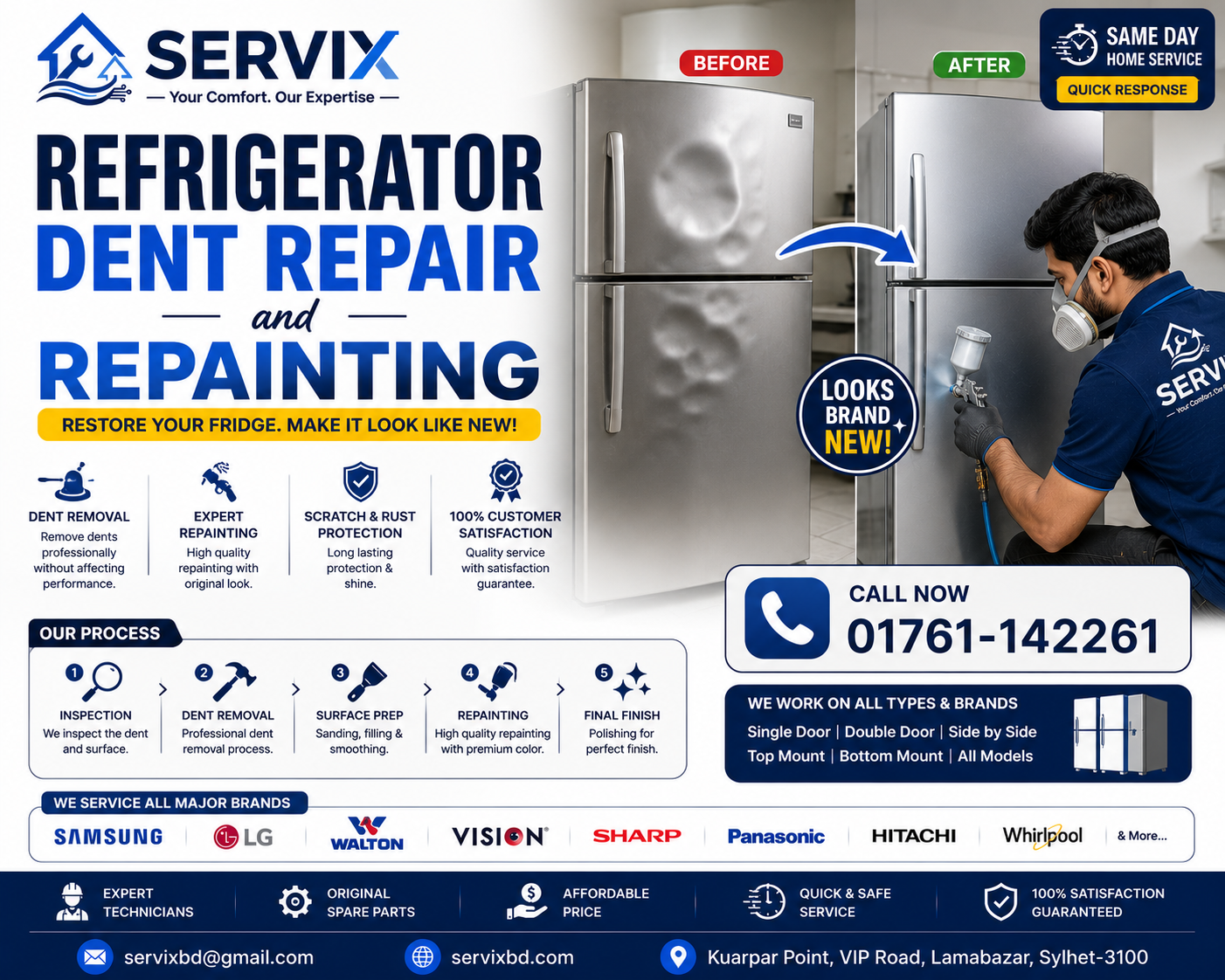 Professional Refrigerator Painting & Restoration Service_img_1