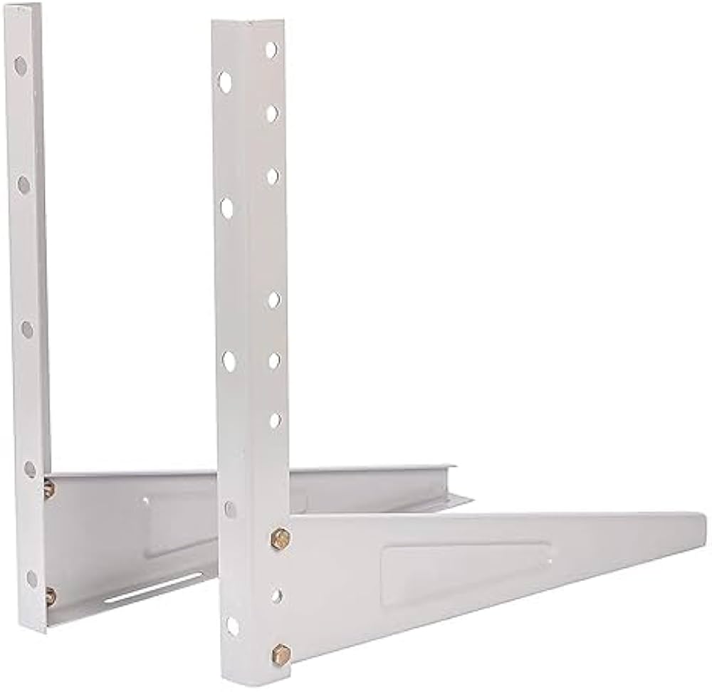 Heavy Duty AC Stand | Rust Proof Iron Air Conditioner Outdoor Unit Mounting Bracket, Supports up to 150kg Weight | Air Conditioner Stand Comes with Necessary Wall Fittings_img_1