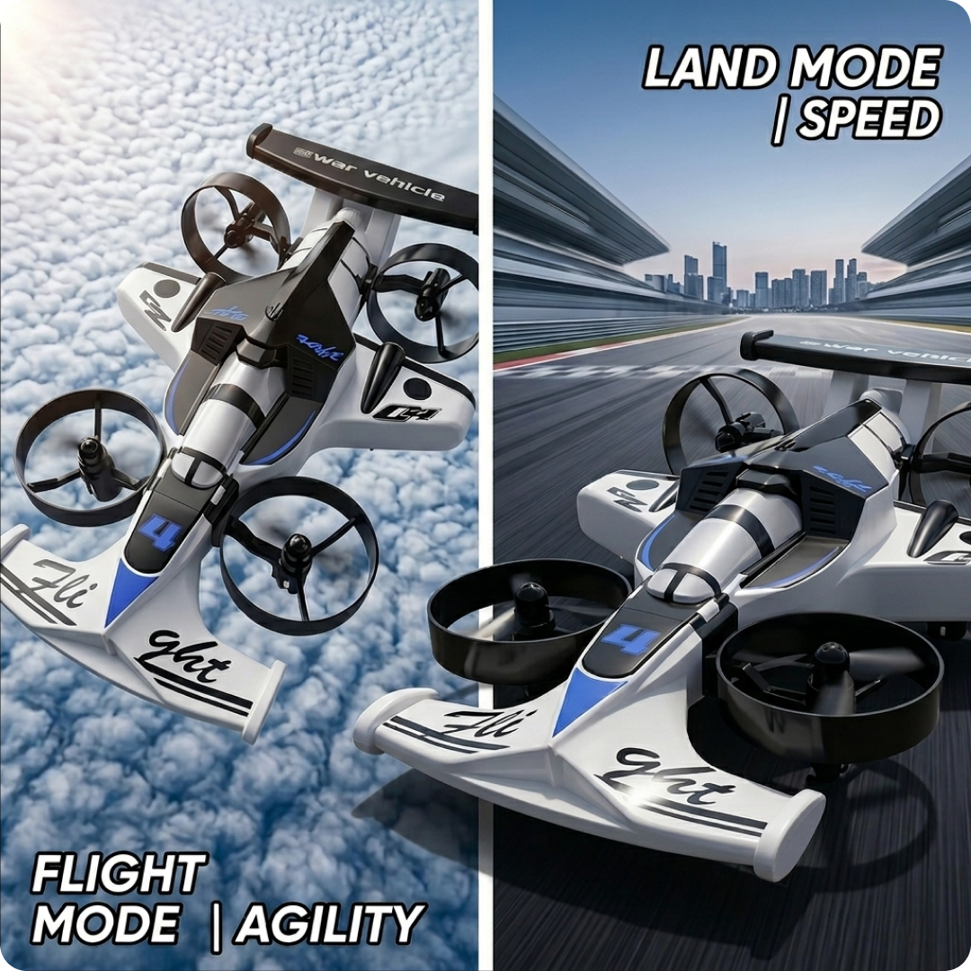 2 in 1 RC Racing Car & Plane Drone 🚗⚡✈️ thumbnail 2