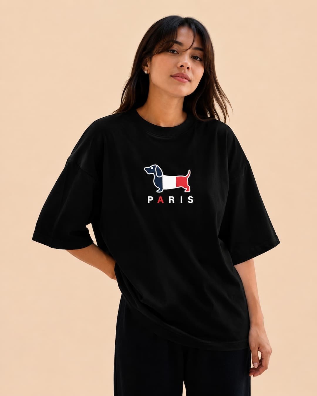 Paris Drop shoulder Black